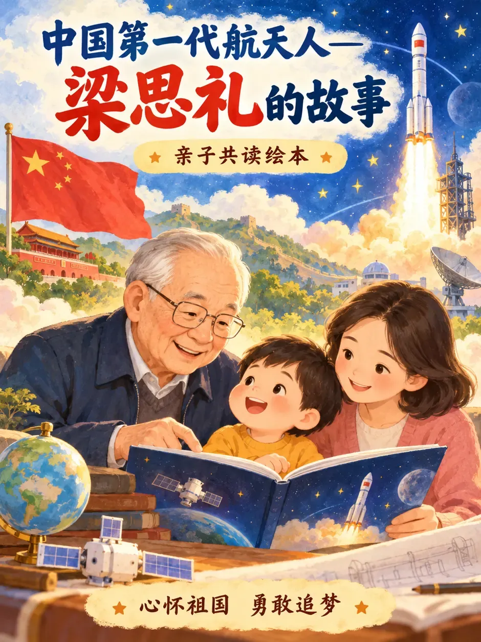 梁思礼的故事 · 亲子互动绘本封面